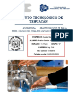 Cálculo Del Consumo Unitario de Agua Potable