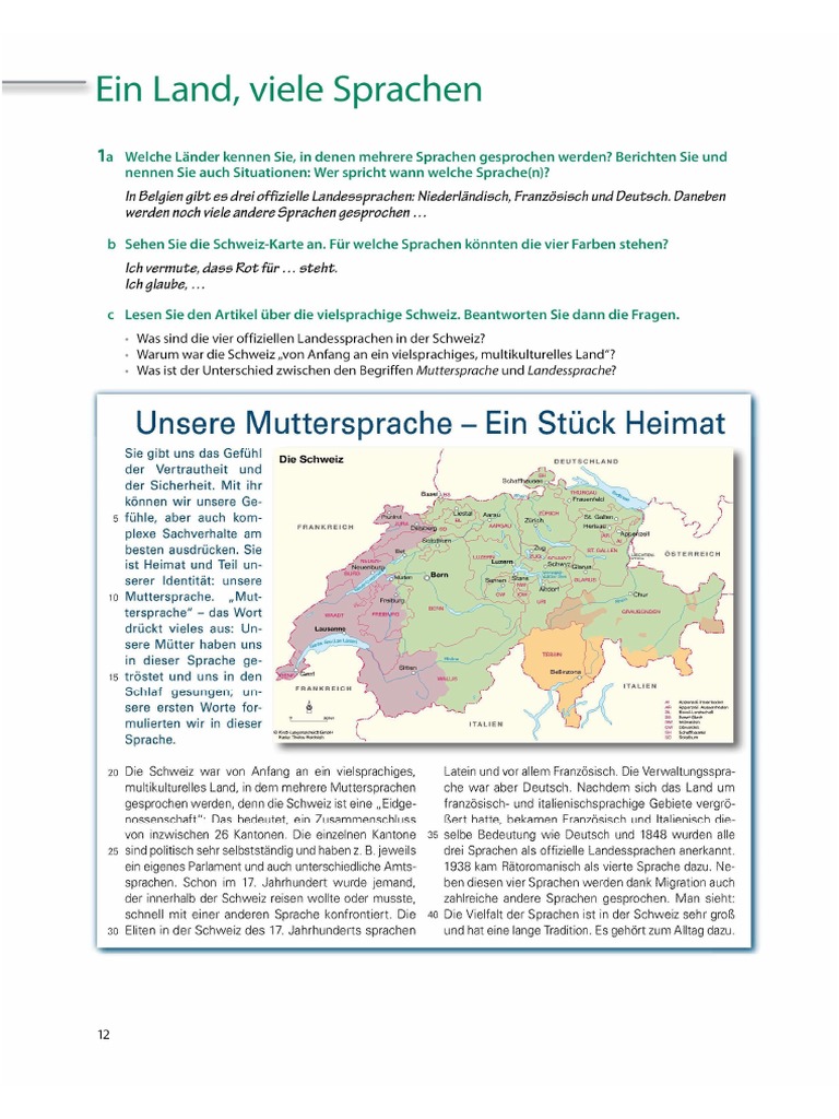 Ein Land Viele Sprachen
