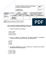 Evaluación de comunicación gerencial