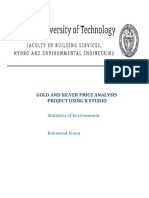 Gold and Silver Price Analysis Using R Studio