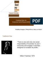 Creating Value Via Corporate Social Responsibility: Bradley Googins, Philip Mirvis, Mary Jo Hatch