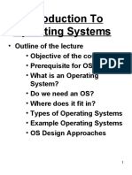 Introduction To Operating Systems: System?