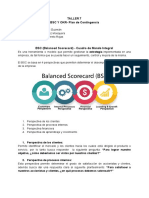 Taller 7 - BSC Y OKR - Plan de Contingencia PDF