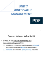 Unit 7 Earned Value Management