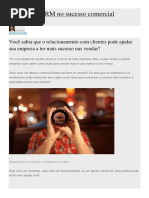 O papel do CRM no sucesso comercial