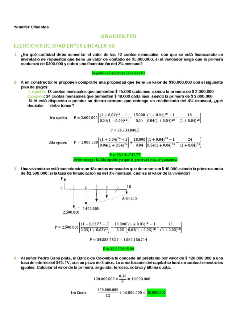Gradientes Lineales V2 | PDF | Economía monetaria | Servicios financieros