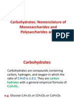 Carbohydrates - Monosaccharides and Dissaccharides