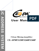 User Manual: CE-1070P/1130P/1260P/1360P