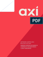 Axitrader Limited (Axi) BCN 25417 BC 2019: Margin Foreign Exchange & Contracts For Difference Client Agreement