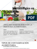 Análisis Toxicológico en La Industria Alimentaria