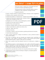 Sugestões práticas para diminuir o consumo diário de gordura