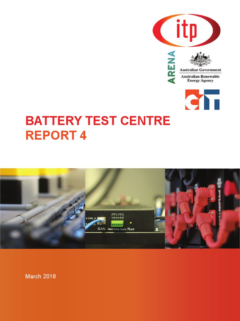 Battery Test Centre Report 4 PDF Lithium Ion Battery Renewable