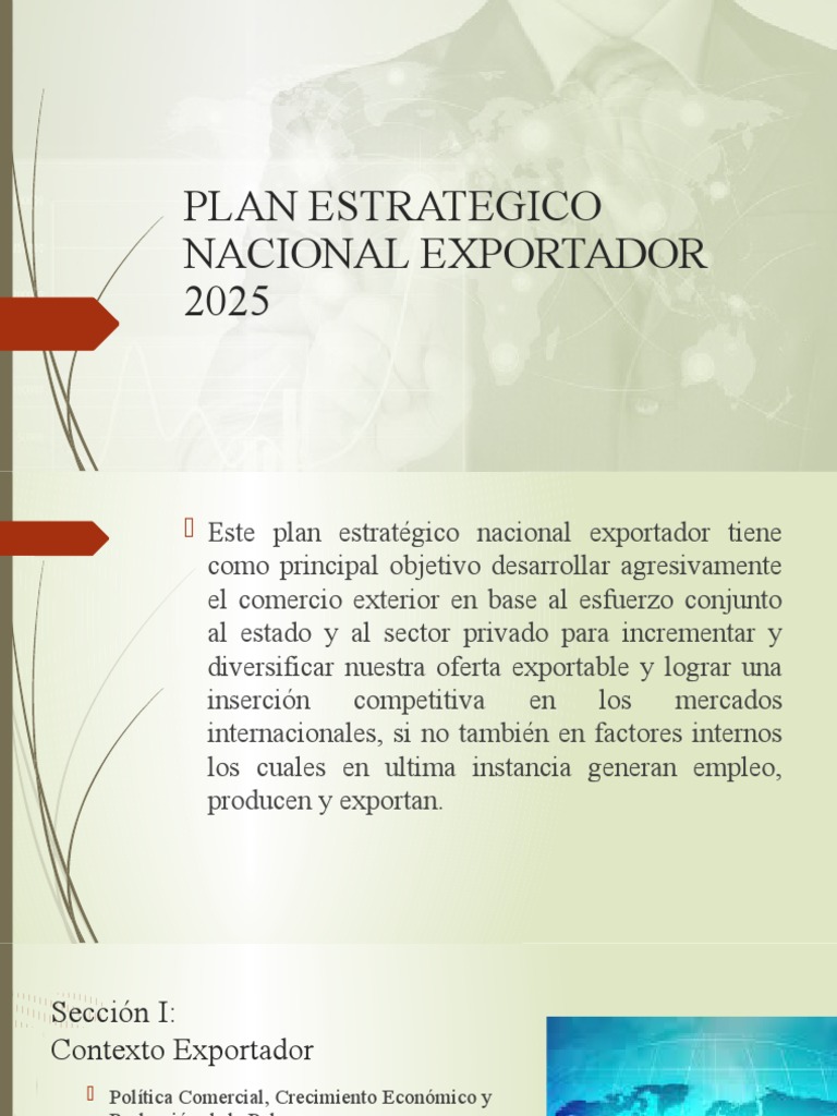 Diapositivas PENX 2025 PDF Exportaciones Perú