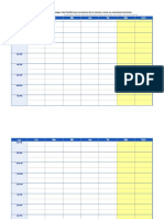 Horario Horizontal Semanal 24 Horas Lunes