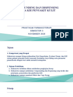 Compounding Dan Dispensing Serta Kie Penyakit Kulit: Praktikum Farmakoterapi Semester 3 November 2020