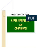 Aspek Manajemen Dan Organisasi