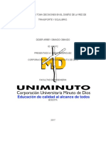 Toma Decisiones en El Diseño de La Red de Transporte y Equilibrio