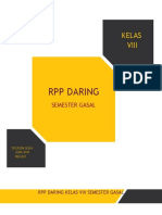 Kompilasi RPP Daring Kelas Viii