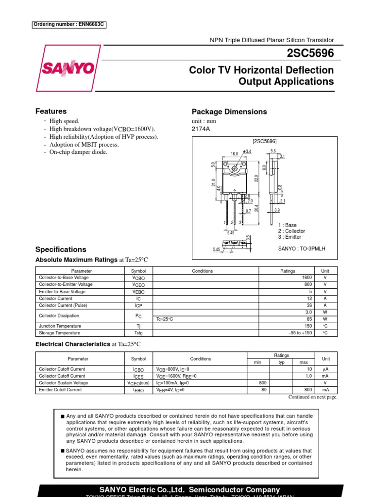 2 SC 5696 | PDF | Electrical Engineering | Semiconductors