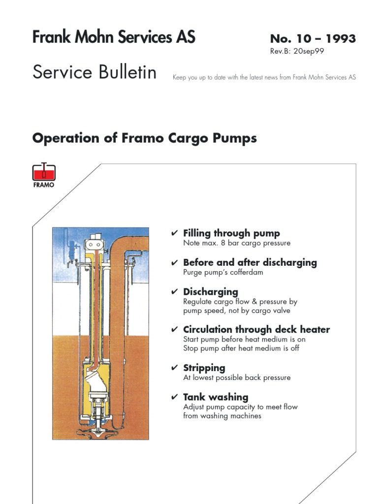 10Operation of Framo Cargo Pumps Pump Valve