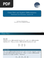 Math 23 Lecture 1.5 Chain Rule and Implicit Differentiation PDF