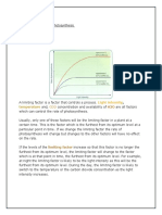 LIMITING FACTORS IN PHOTOSYNTHESIS