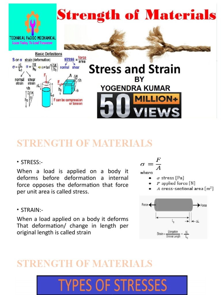 Som Stress and Strain | PDF | Science & Mathematics | Technology ...
