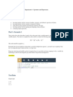 Objectives: Experiment 4: Operators and Expression Eustaquio, John Patrick A. MEE21 Group3