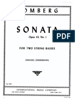 Romberg Sonata Op.43 No.1 For Two String Basses