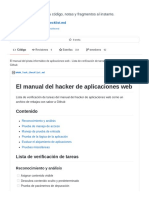 El Manual Del Pirata Informático de Aplicaciones Web - Lista de Verificación de Tareas - Rebajas Con Sabor A Github GitHub PDF