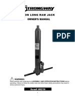 8-Ton Long Ram Jack Owner'S Manual: Item# 46216