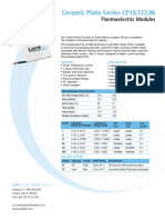 Ceramic Plate Series CP10,127,06: Thermoelectric Modules