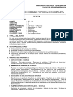 Sílabo Estática EC111 - Herrera, S. 2020-2