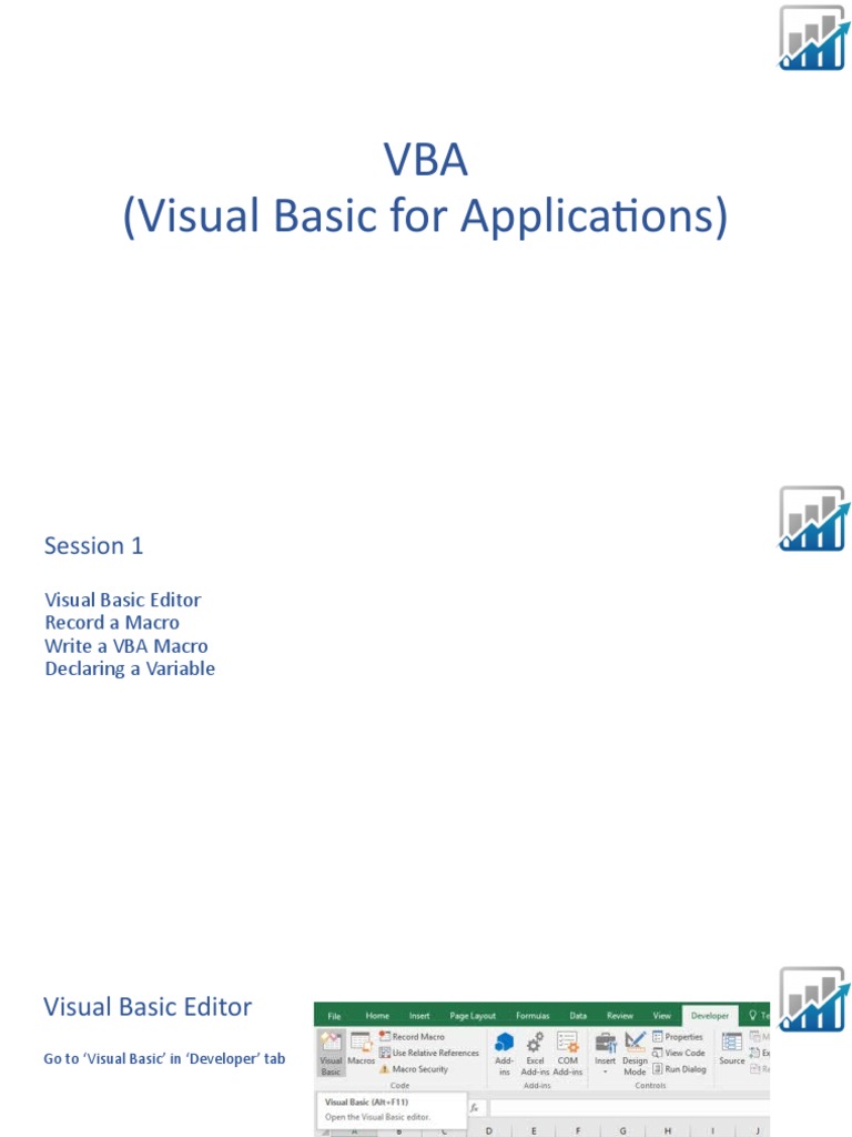 VBA (Visual Basic For Applications) | PDF | Macro (Computer Science ...