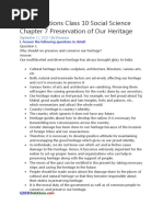 GSEB Solutions Class 10 Social Science Chapter 7 Preservation of Our Heritage