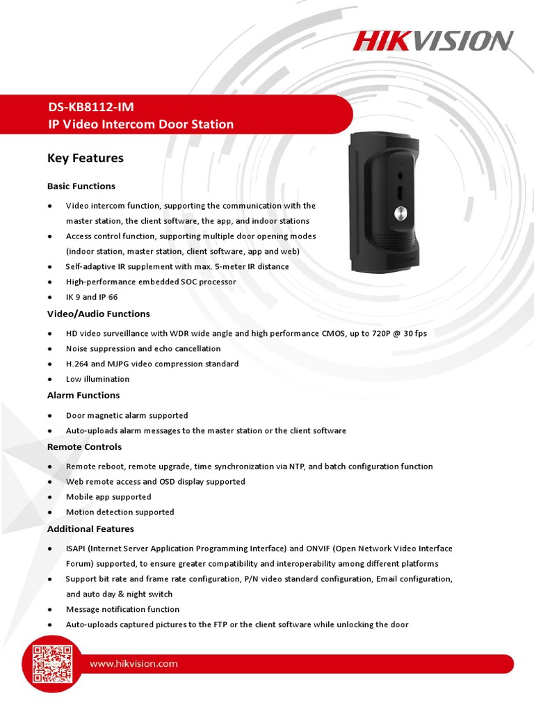 IP Video Intercom for Security Pros | PDF | Video | Embedded System