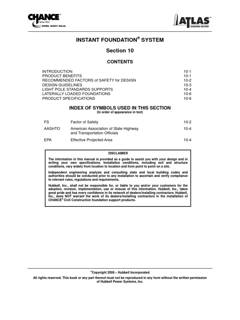 Section 10 Instant Foundations | PDF | Deep Foundation | Gear