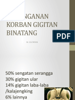 Penanganan Korban Gigitan Binatang