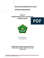 Materi Pedagogik PPG Bab Vii Perencanaan Dan Pelaksanaan Pembelajaran