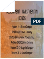 Investment in Bonds - Assignment PDF