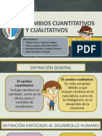 Cambios Cuantitativos y Cualitativos