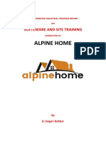 FINAL SEMESTER INDUSTRIAL TRAINING REPORT Alpine Home's