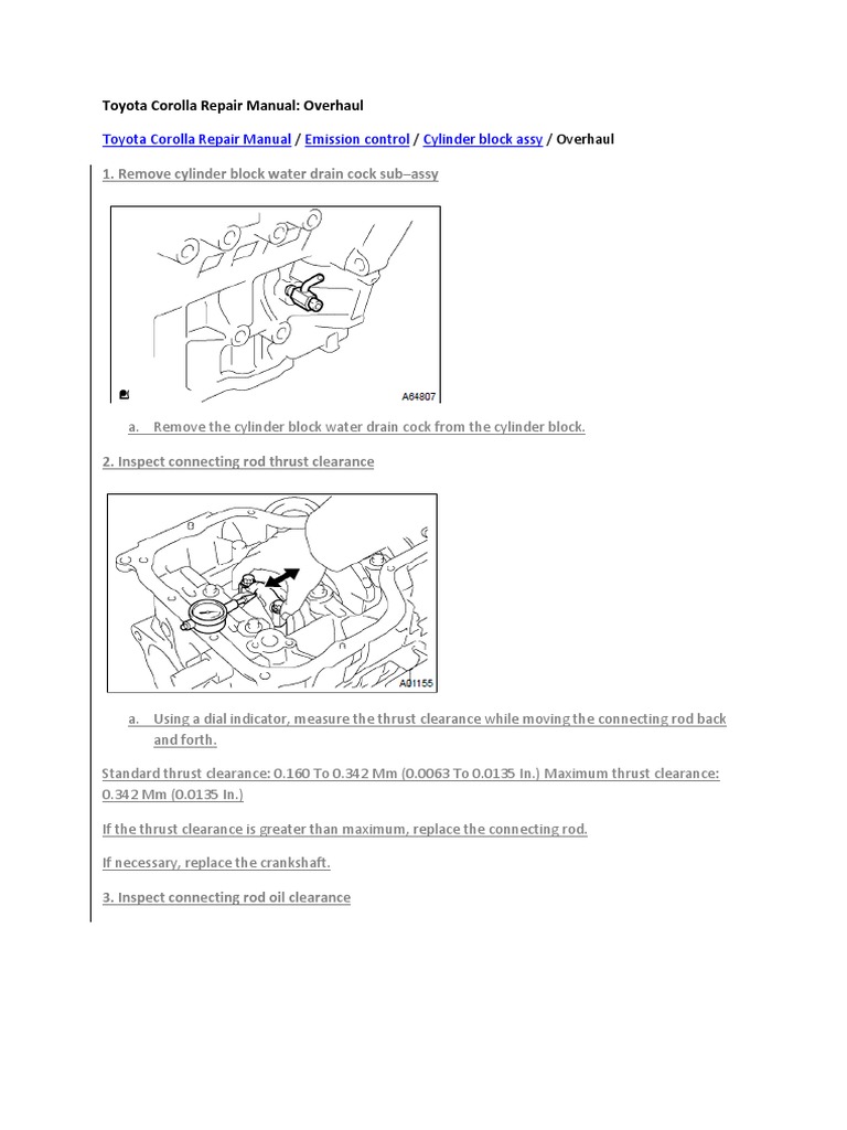 1999 TOYOTA COROLLA REPAIR MANUAL PDF FREE DOWNLOAD visual data 7