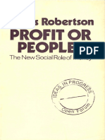 Profit or People ?: James Robertson