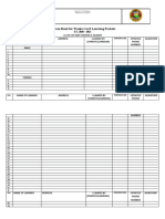 Release Sheet For Weeks 1 To 8 Learning Packets