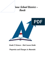 Anglophone School District - North: Grade 5 Science - Unit Lesson Guide Properties and Changes in Materials