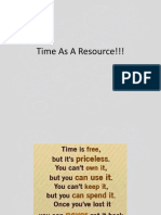 Time As A Resource!!!