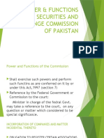 Power & Functions of The Securities and Exchange Commission of Pakistan