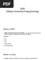 OOP (Object Oriented Programming)