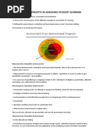 Basic Concepts in Assessing Student Learning